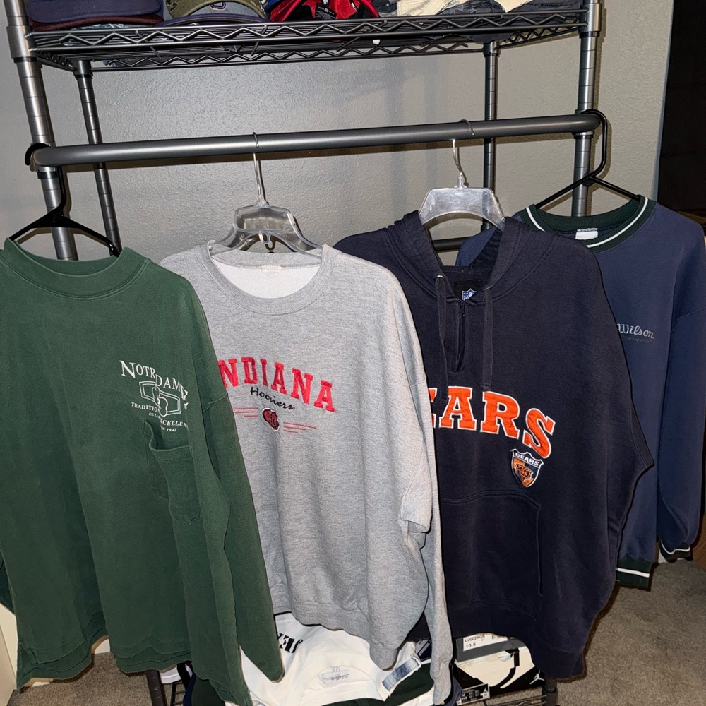 Vintage athletic pullovers
